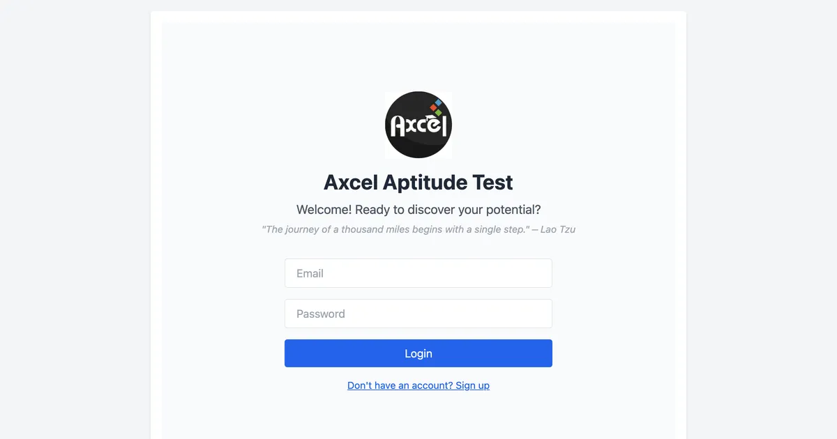 Aptitude-test-app-ochre screenshot