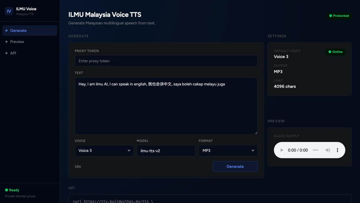 BWAI TTS screenshot