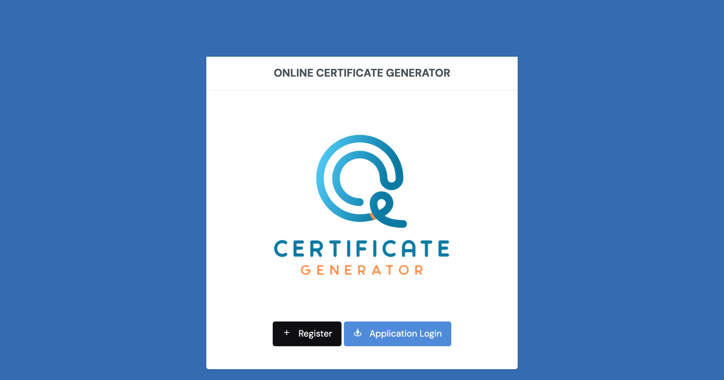 DIGITAL CERTIFICATE GENERATOR - BWAI SHOWCASE