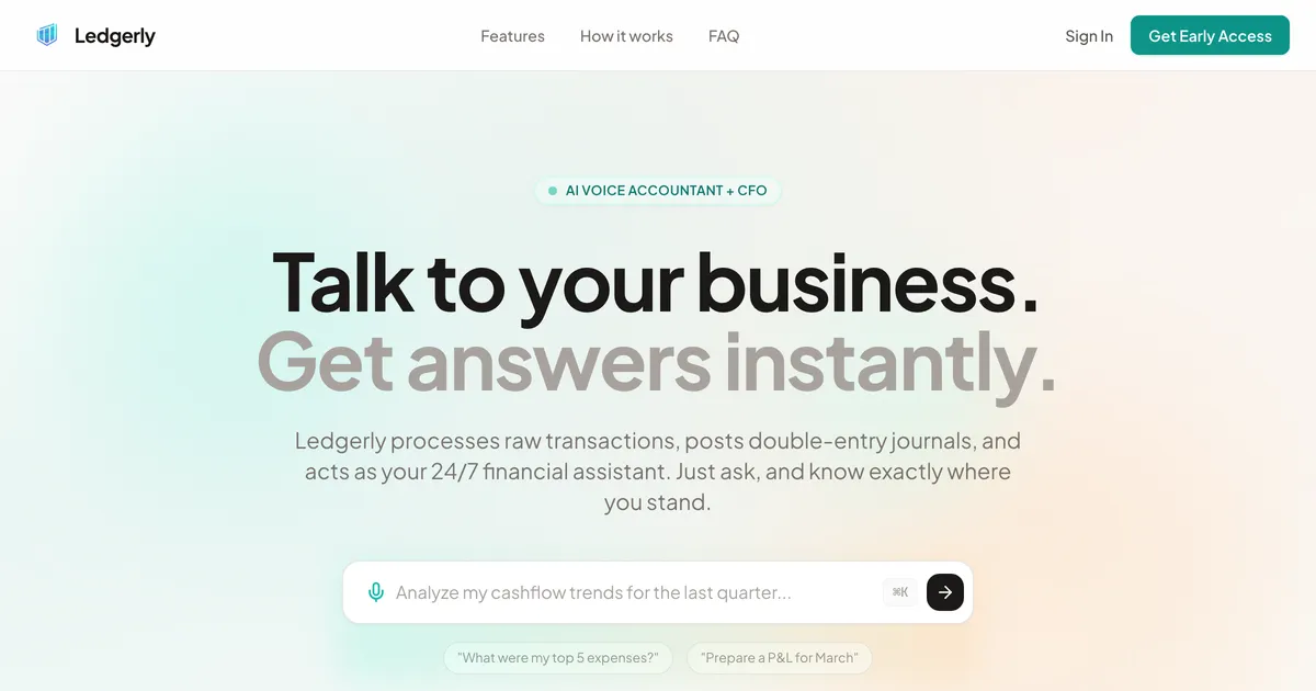 Ledgerly screenshot