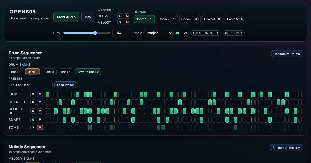 Open808 screenshot
