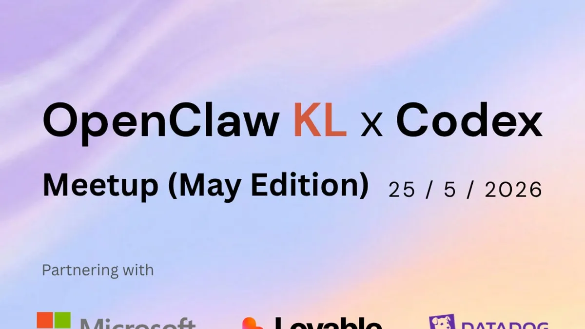 Openclaw KL x Codex Meetup (May Edition) event banner